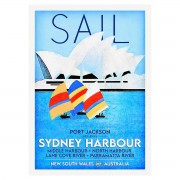 Retro Print - Sail Sydney Harbour